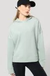 Bio lounge damessweater met capuchon