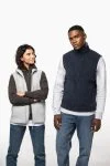 Ecologische uniseks bodywarmer van microfleece