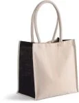 Shopper van katoen/jute - 17 L