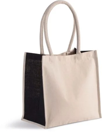 Shopper van katoen/jute - 17 L