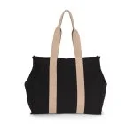 Grote, gerecyclede shopper met plooi