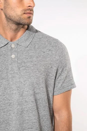 Vintage herenpolo met korte mouwen