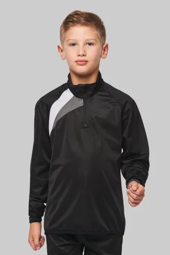 Kindertrainingsweater Met Ritskraag