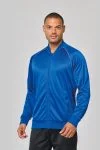 Unisex trainingsjas met rits en biesje