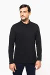 Supima® herenpolo lange mouwen