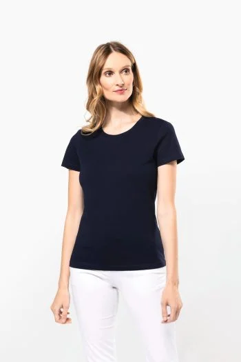 Supima® dames-T-shirt ronde hals korte mouwen