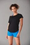 Dames scoop neck-t-shirt.