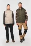 Gewatteerd unisex gilet in polykatoen met veel zakken
