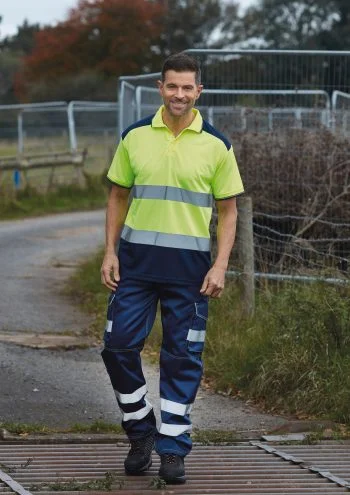 Tweekleurige signalisatiepolo