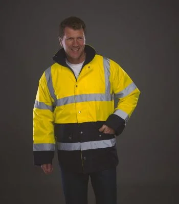 Signalisatie tweekleurig jack voor de autobaan