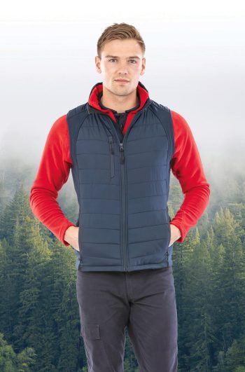 Black compass gewatteerde softshell bodywarmer